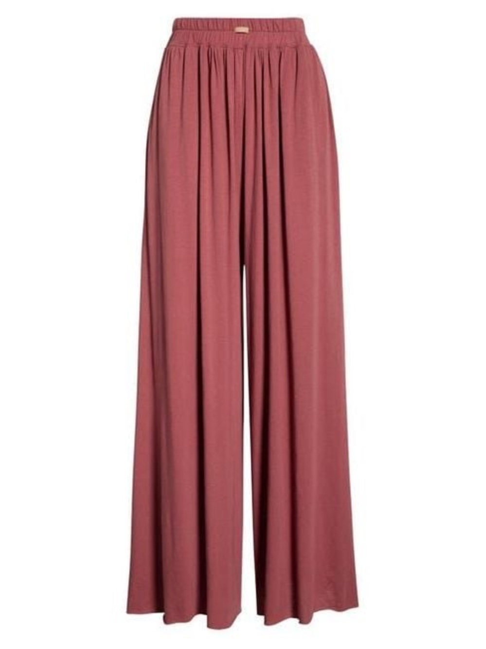 NEW Lunya Pima Organic Cotton Wide-Leg Pull-On Lounge Pants Mauve Red Pink Sz L - Picture 7 of 14